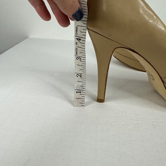 MICHAEL Michael Kors Nude Beige Ionna Pump Platform Round Toe Stiletto 9M EUC - Picture 10 of 11